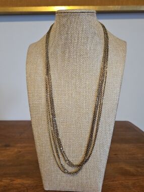 Layered Gold-Tone Multi-Chain Necklace